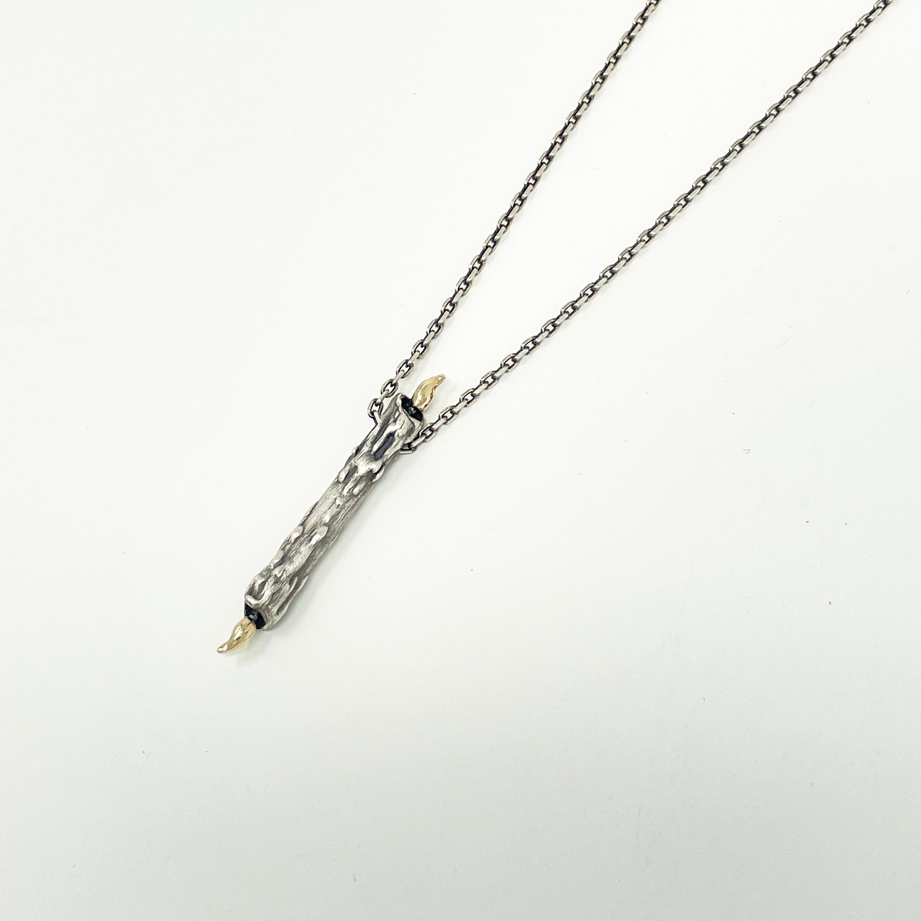 Midnight Society Pendant - Burning at Both ends Candle Necklace