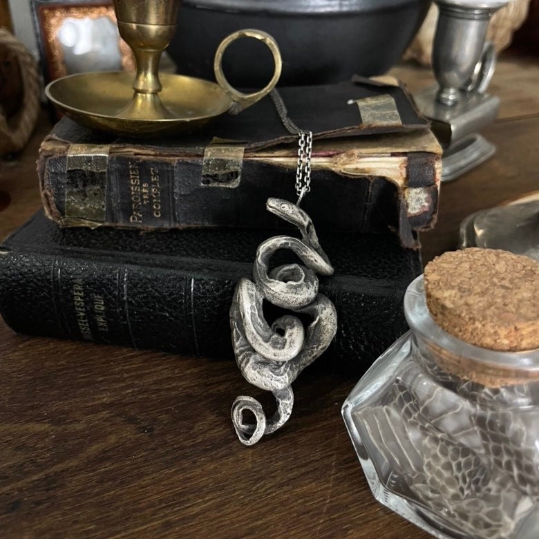 Entangled Snake Pendant Necklace