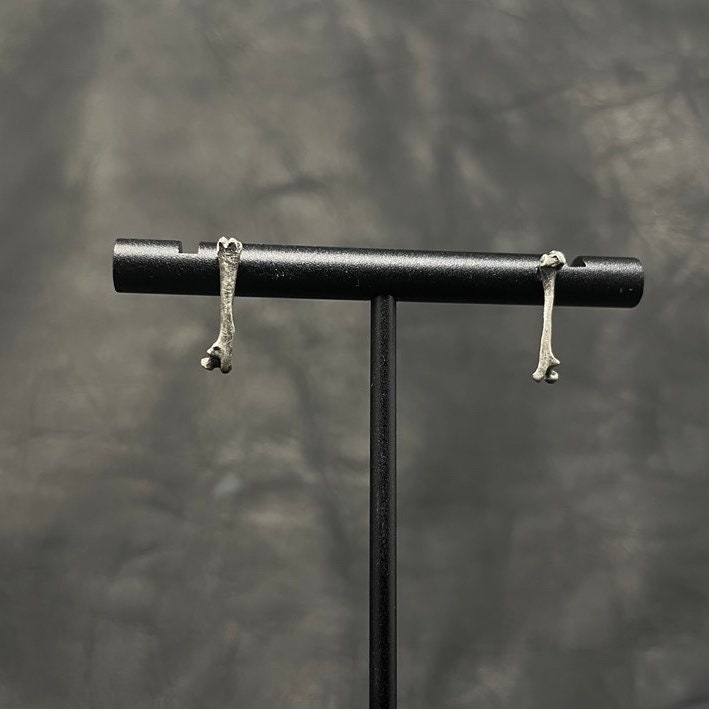 Tiny Cat Bones Ear Studs Earrings