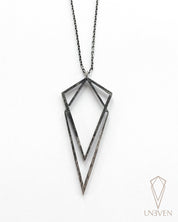 Uneven Signature Pendant Necklace