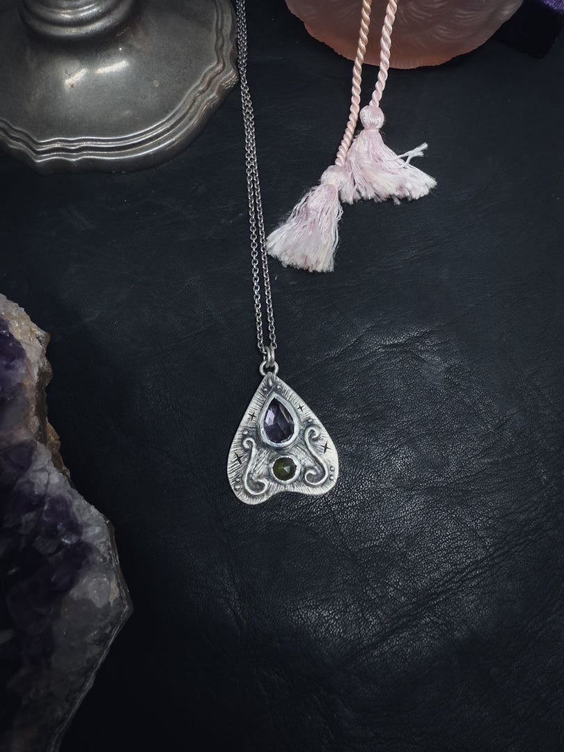 Strange Fascination Planchette Pendant Chartreuse LIMITED- Uneven X Olivia Faust