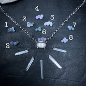 Bubbling Grape Agate Cauldron Necklace LIMITED  Witchy Pendant