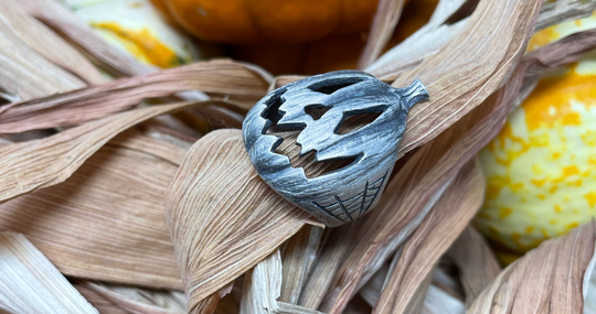 halloween jewelry pumpkin ring jack-o lantern ring