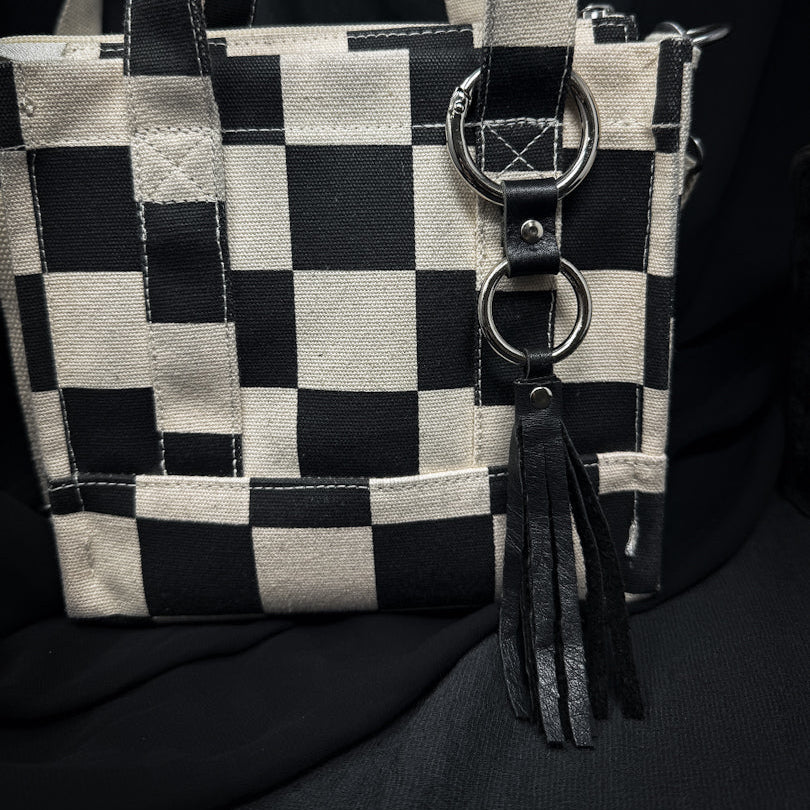 O-Ring Leather Bag Charm & Keychain