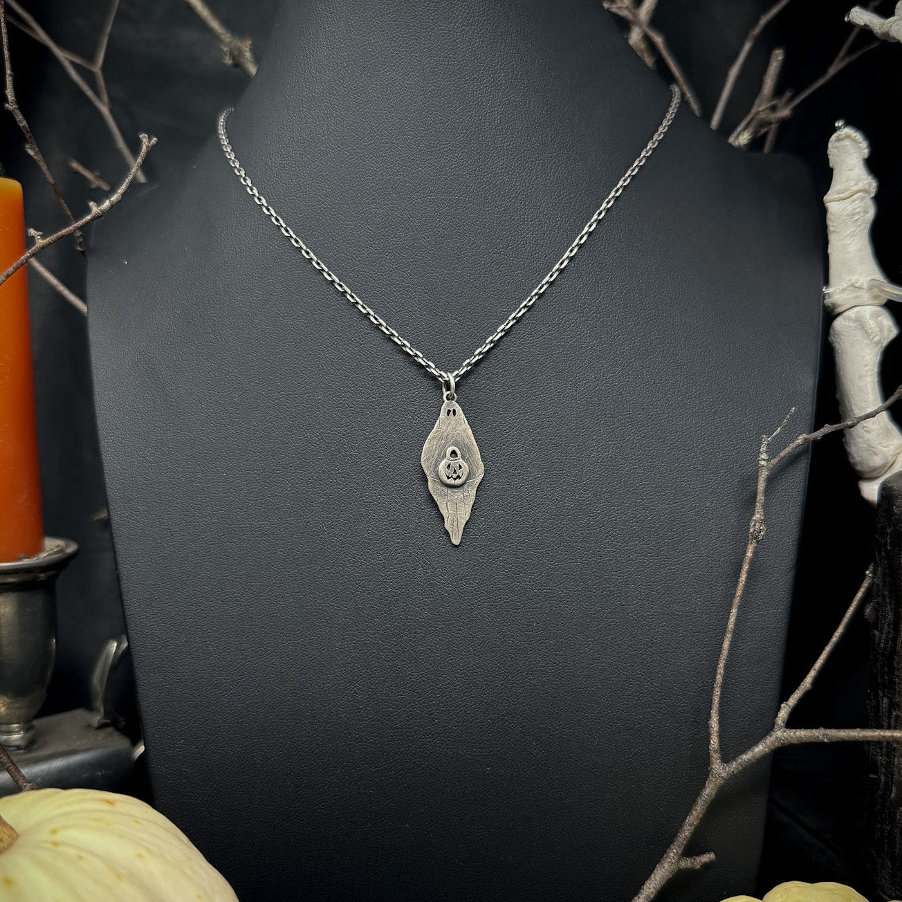 Pumpkin Ghosts Pendant
