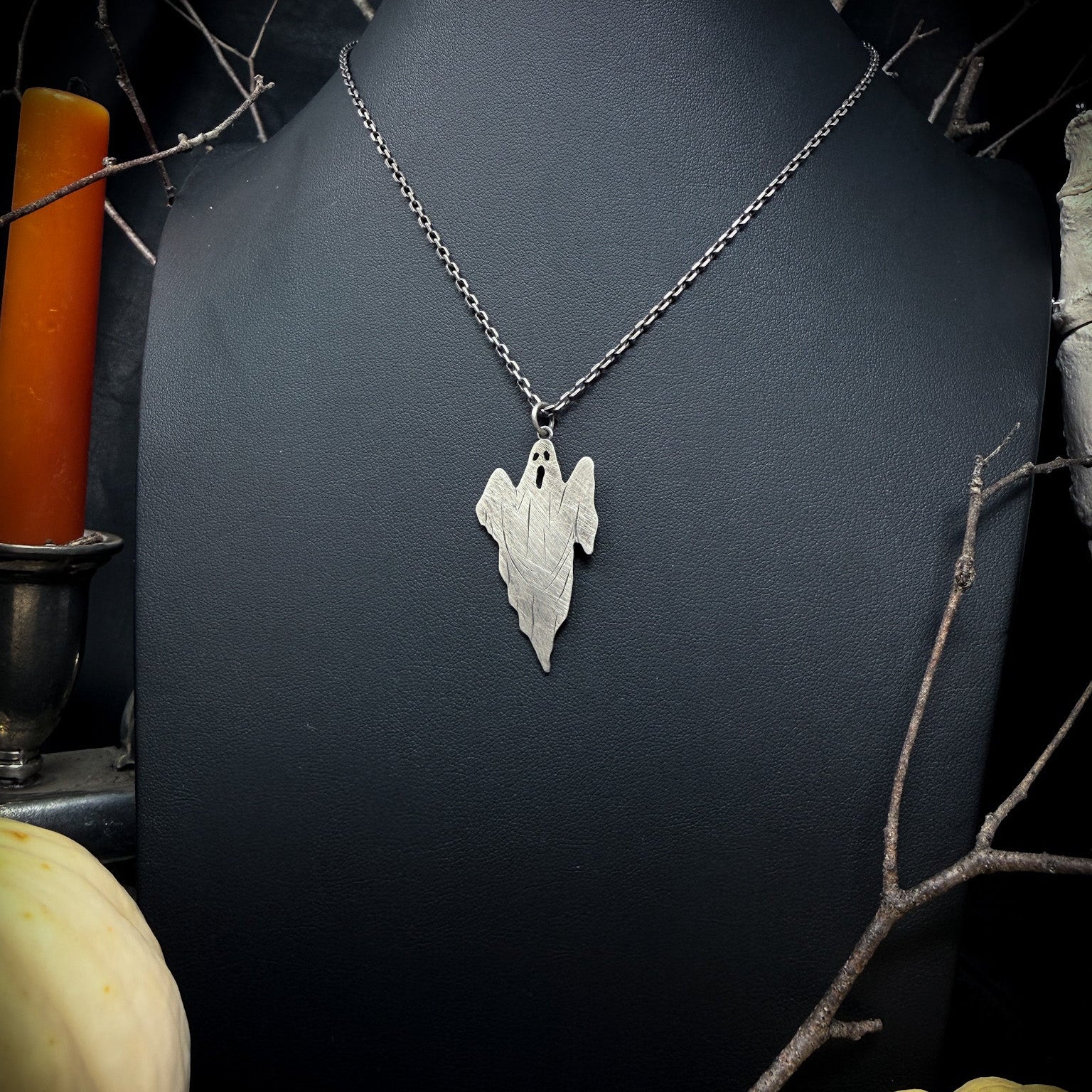 Ghost Pendant Necklace