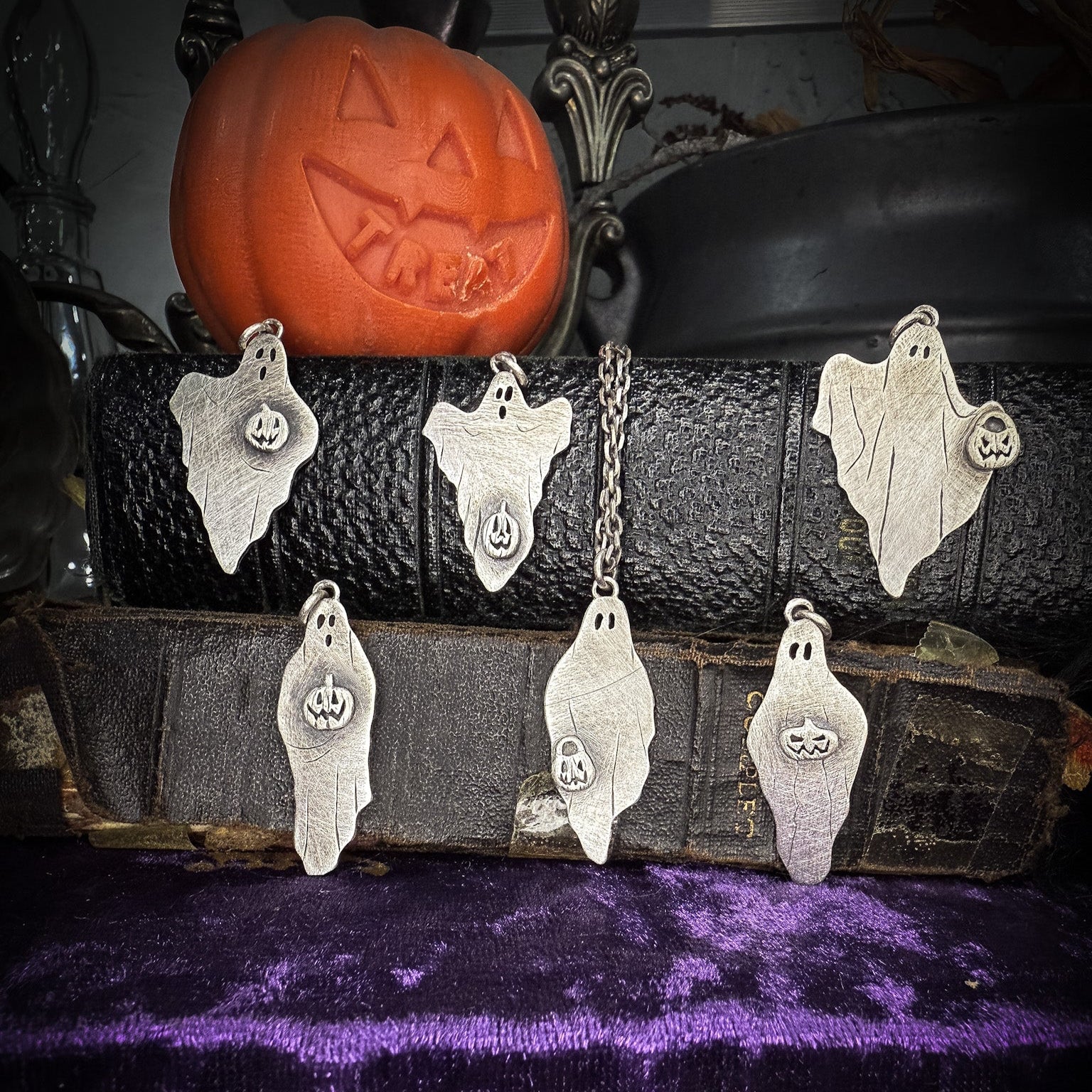 Pumpkin Ghosts Pendant