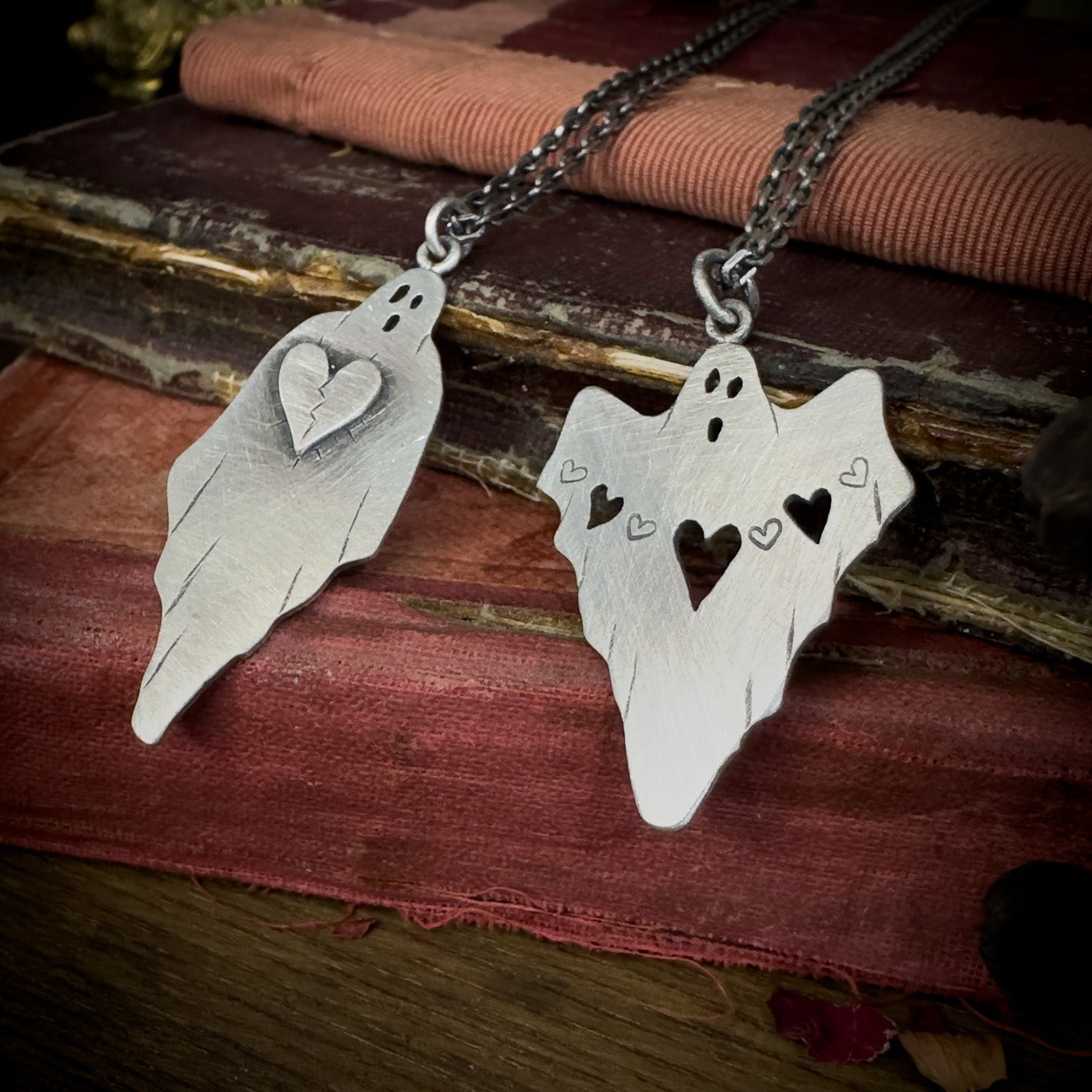 Valentines Ghost Pendant