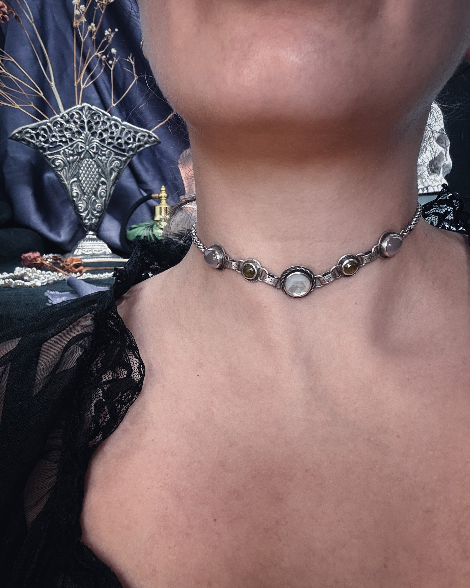 Ethereal Seance Choker Necklace UNIQUE - Uneven X Olivia Faust