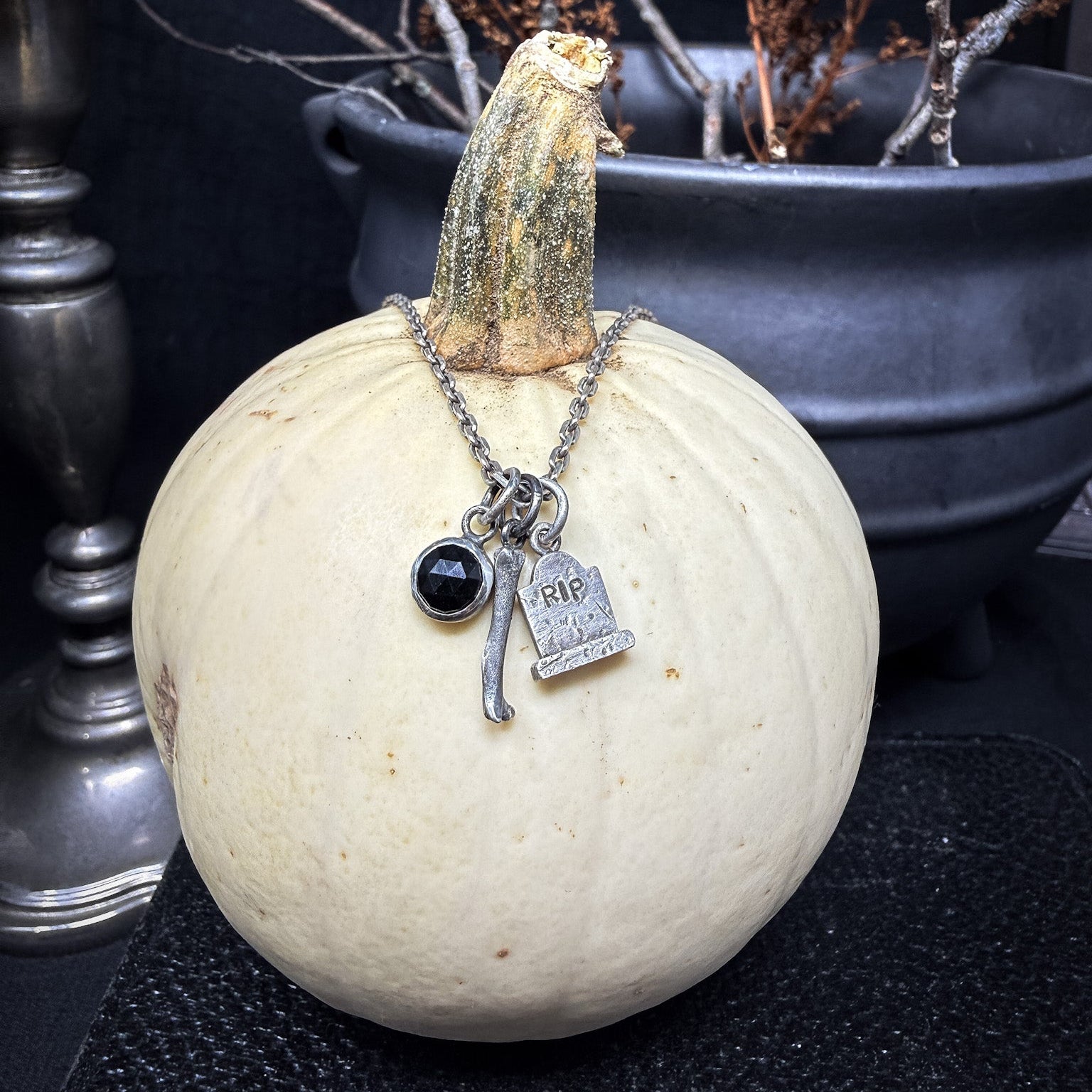 Tiny Cat Bone Charm
