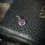 Ruby Sheen Sapphire Charm | Round Rose Cut Pink Ruby Sheen Sapphire