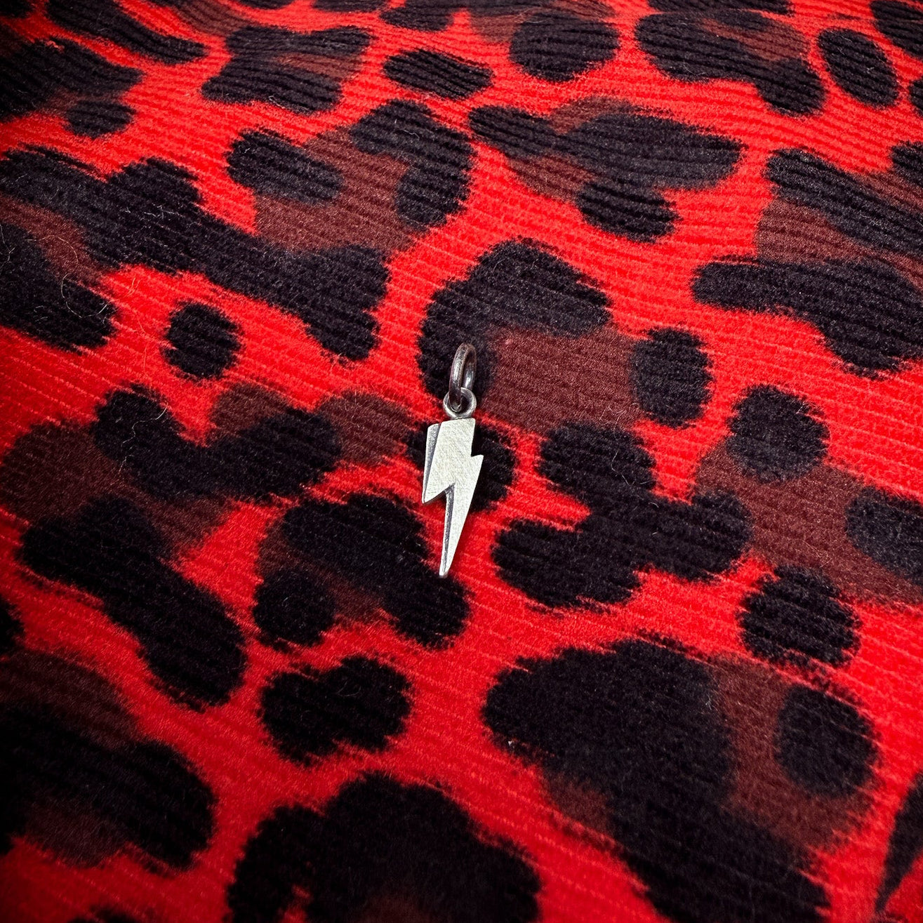 Ziggy Charm |  Lightning Bolt Charm in Sterling Silver