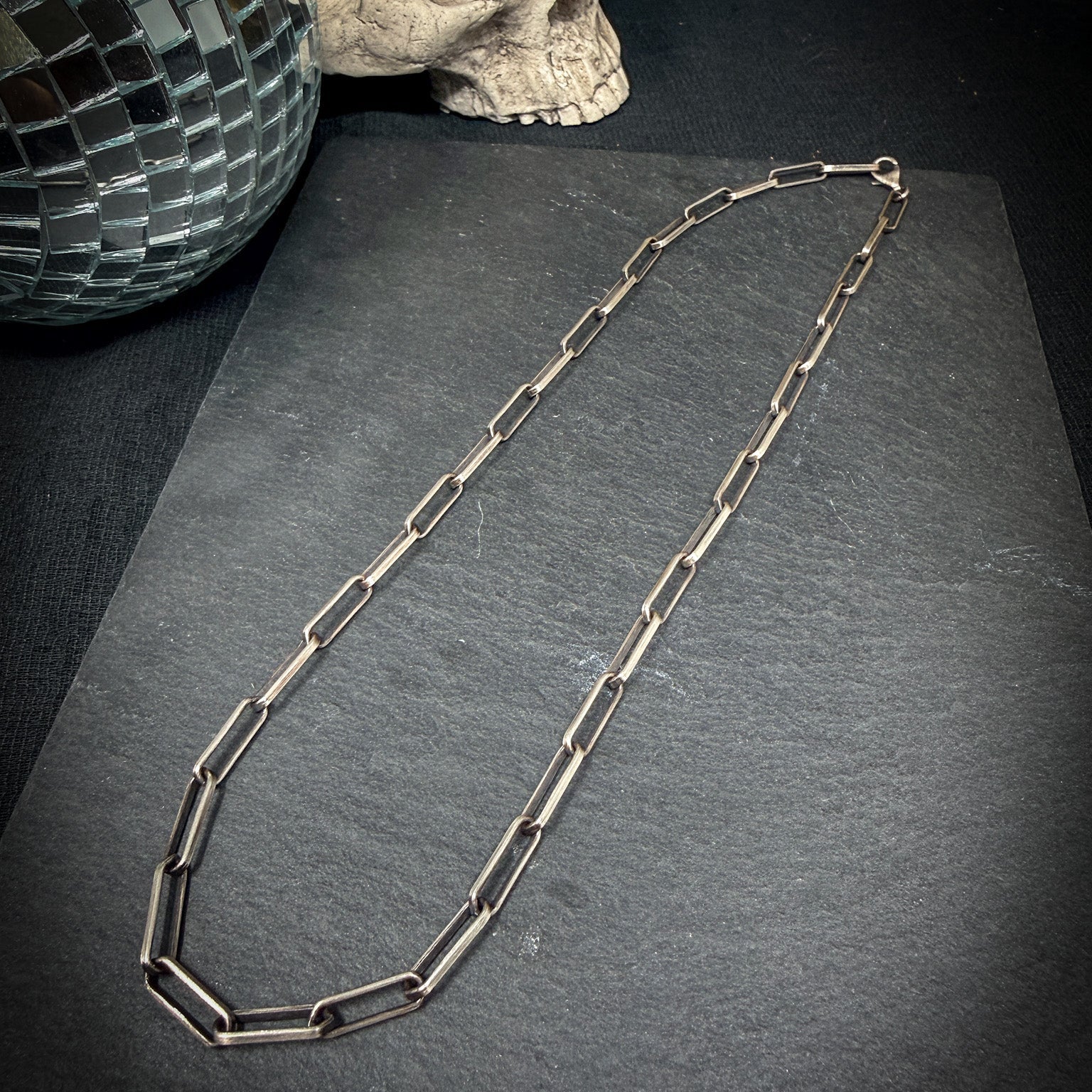 Chunky Paper Clip Chain - Sterling silver