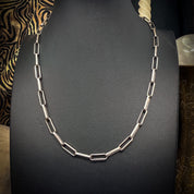 Chunky Paper Clip Chain - Sterling silver