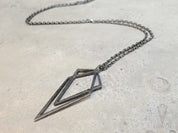 Uneven Small Signature Pendant Necklace - Ready to Ship