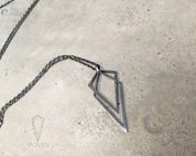 Uneven Small Signature Pendant Necklace