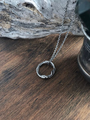 Mini Dangling Ouroboros Pendant Necklace - Ready to Ship
