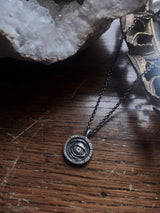 Witchy Eye Signet Pendant - Eye Put a Spell on You Necklace - Ready to Ship