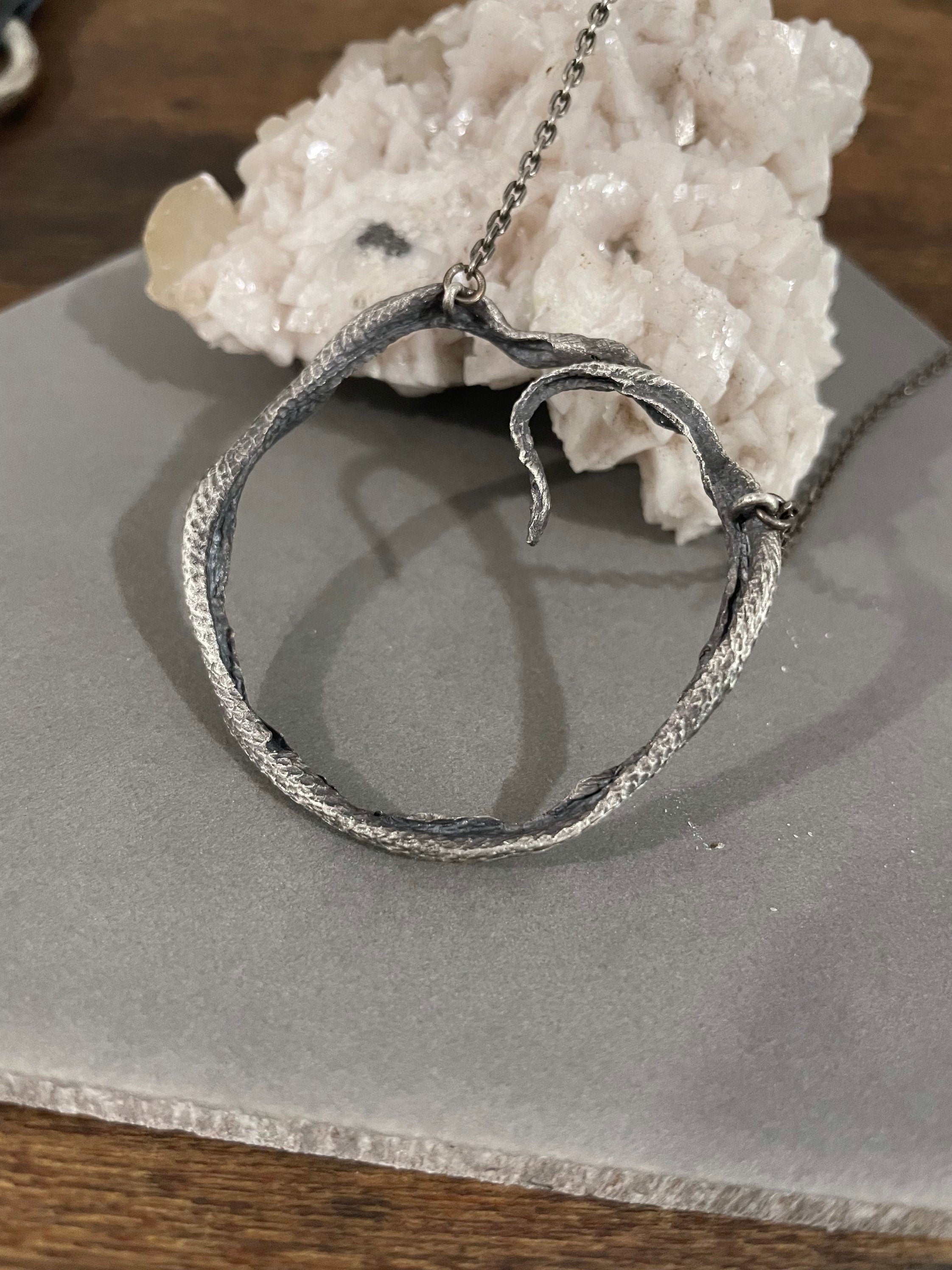 Huge Ouroboros Pendant Necklace - Ready to Ship
