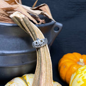 Small Spooky Jack-O Pumpkin Ring - Ready to Ship