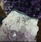 Double O ring Ear Studs Earrings